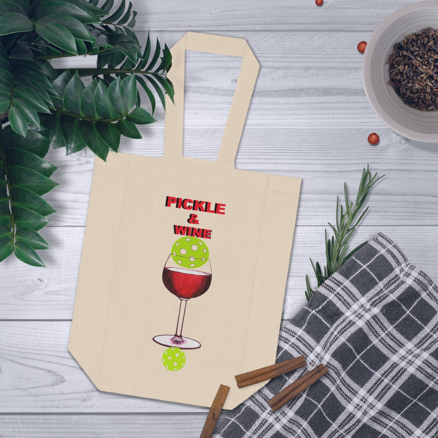 Double Wine Tote Bag