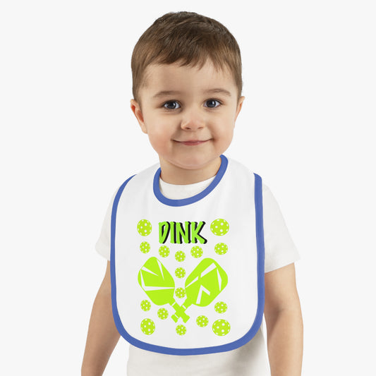 Baby Contrast Trim Jersey Bib